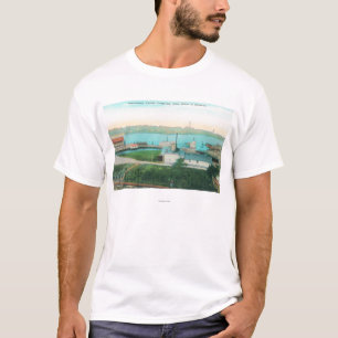 Luftaufnahme von Vallejo Ufergegend und von Stute T-Shirt