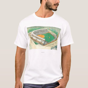 Luftaufnahme von Wrigley-Feld # von 3Chicago, IL T-Shirt
