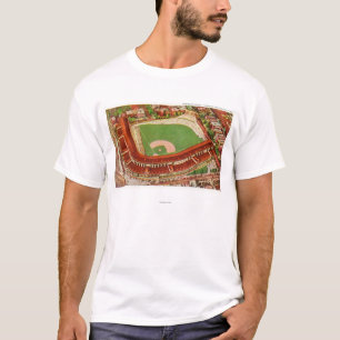 Luftaufnahme von Wrigley FieldChicago, IL T-Shirt