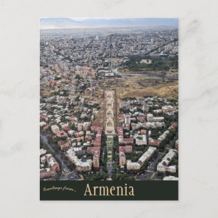 Luftaufnahme zu Jerewan Armenien Postkarte