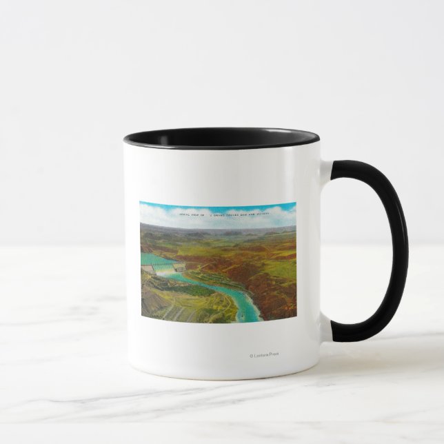 Luftaufnahme zum Grand Coulee Dam Tasse (Rechts)