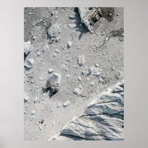 Luftaufnahmen von Felsen Poster