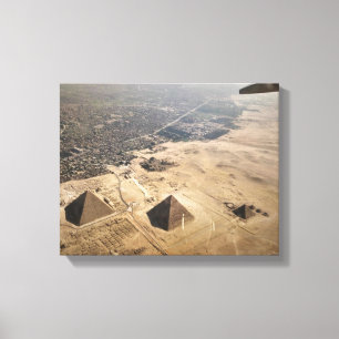 Luftaufnahmen von Pyramiden in Ägypten Leinwanddruck