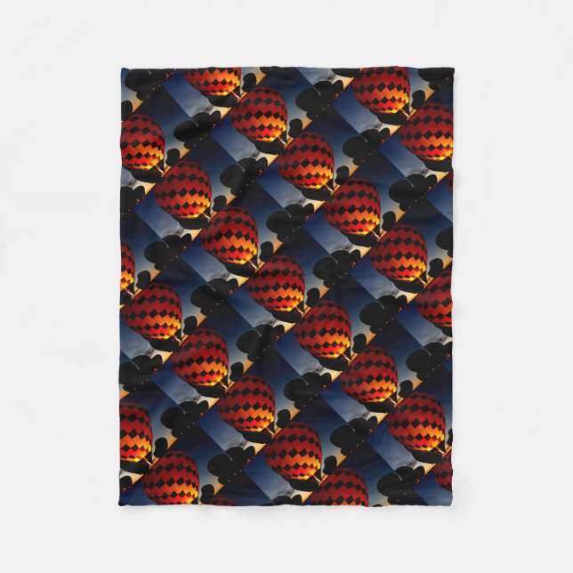 Luftballon Fleecedecke (Vorderseite)