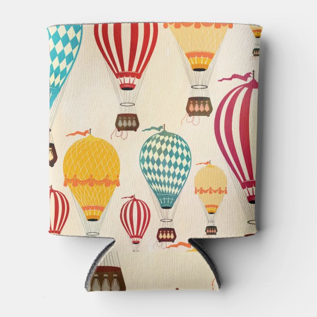 Luftballon: spielerisches Musterdesign. Dosenkühler (Vorderseite)