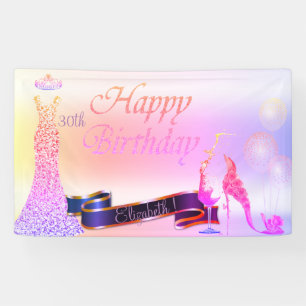 Luftballons,Glas,Ferse,Kleider mit Glitter Ombre Banner