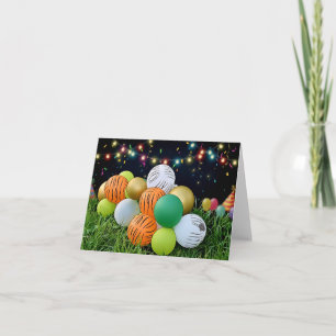 Luftballons Grußkarte Karte