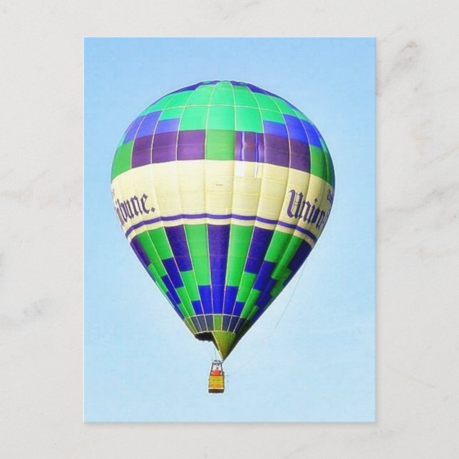 Luftballons Himmel Mond Postkarte (Vorderseite)