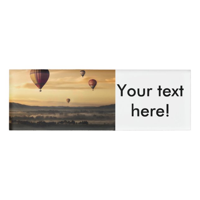 Luftballons Namenschild (Vorderseite)