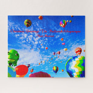 Luftballons New Mexico. Weihnachtsgrüße