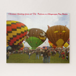 Luftballons New Mexico. Weihnachtsgrüße