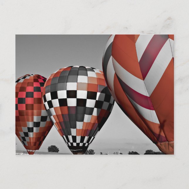 Luftballons Postkarte (Vorderseite)