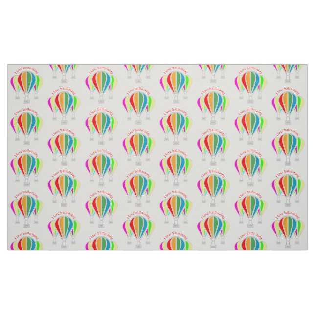 Luftballons Stoff (Fat Quarter (45,7 x 55,9 cm))