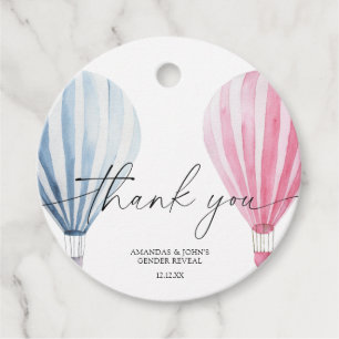 Luftballons Wasserfarbe Danke, dass ihr Gender-Ent Geschenkanhänger