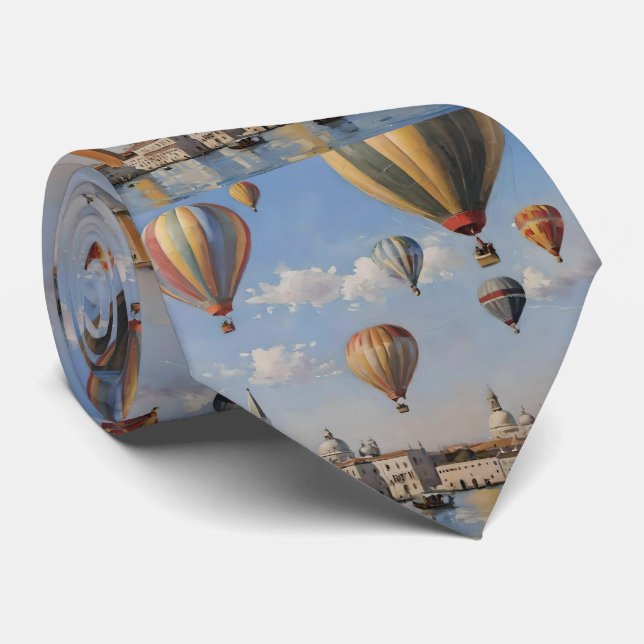 Luftballooning über venezianische Ölfarbe, Krawatte (Gerollt)