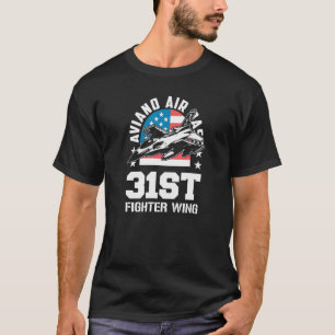 Luftbasis Aviano 31. Kämpfer Flügel Italien Souven T-Shirt