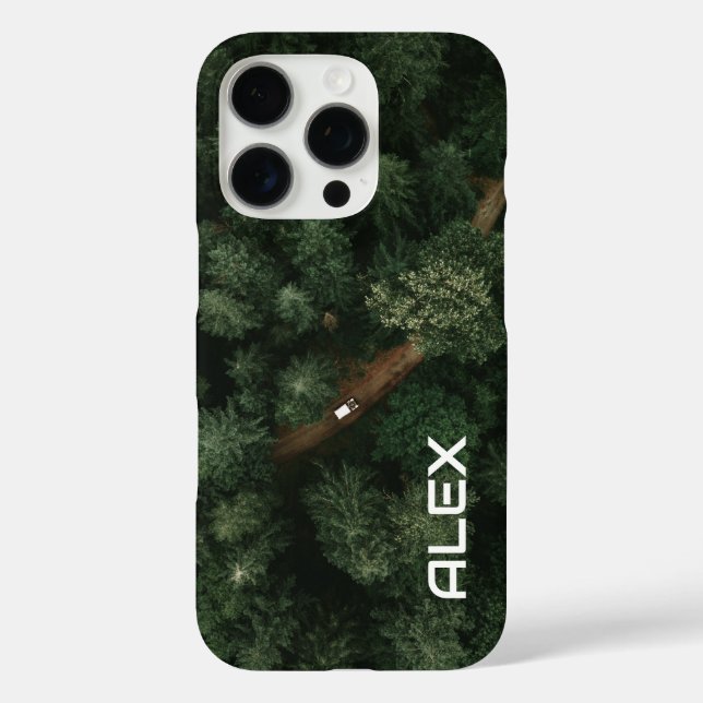Luftbäume mit Straßen - Natur und Weg iPhone 16 Pro Hülle (Rückseite)