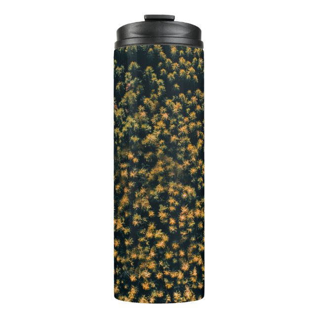 Luftbild der Bäume Thermosbecher (Vorderseite)