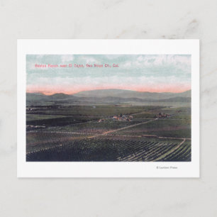Luftbild der Boston Ranch im Landkreis San Diego Postkarte