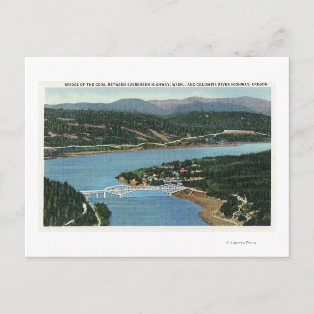 Luftbild der Brücke der Götter Postkarte (Vorderseite)