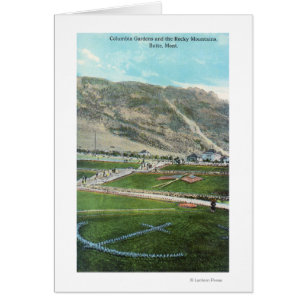 Luftbild der Columbia GardensButte, MT