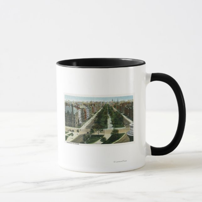 Luftbild der Commonwealth Avenue Tasse (Rechts)