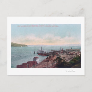 Luftbild der Fähranlandung und Nordwind Postkarte