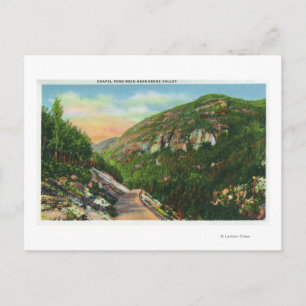 Luftbild der Fischkrechtengründe, Saranac Inn Postkarte