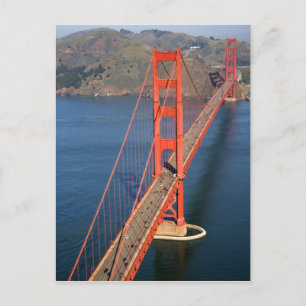 Luftbild der Golden Gate Bridge im Freien Postkarte
