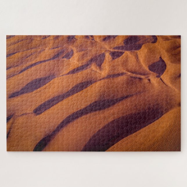 Luftbild der goldenen Orangen Wüstendünen (Horizontal)