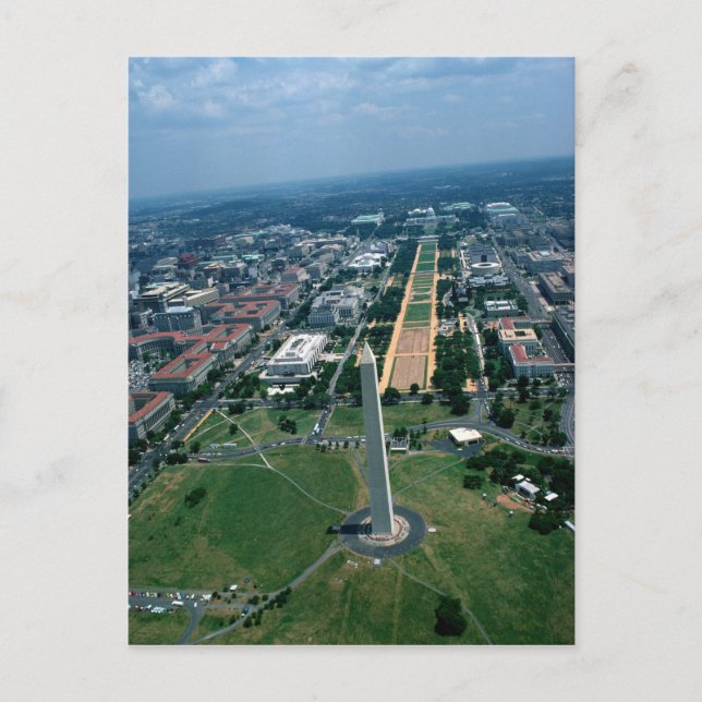 Luftbild der National Mall Postkarte (Vorderseite)