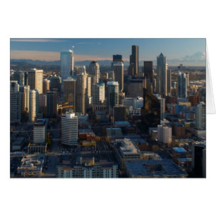 Luftbild der Skyline von Seattle