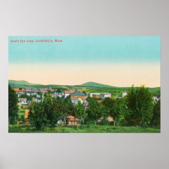Luftbild der Stadt 17 Poster (Vorne)