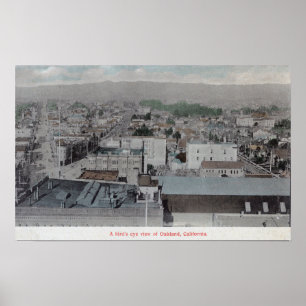 Luftbild der Stadt # 2Oakland, CA Poster