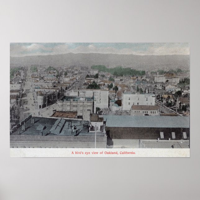 Luftbild der Stadt # 2Oakland, CA Poster (Vorne)