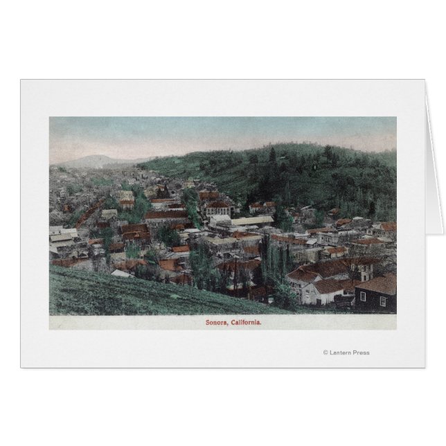 Luftbild der Stadt # 2Sonora, CA (Vorderseite (Horizontal))