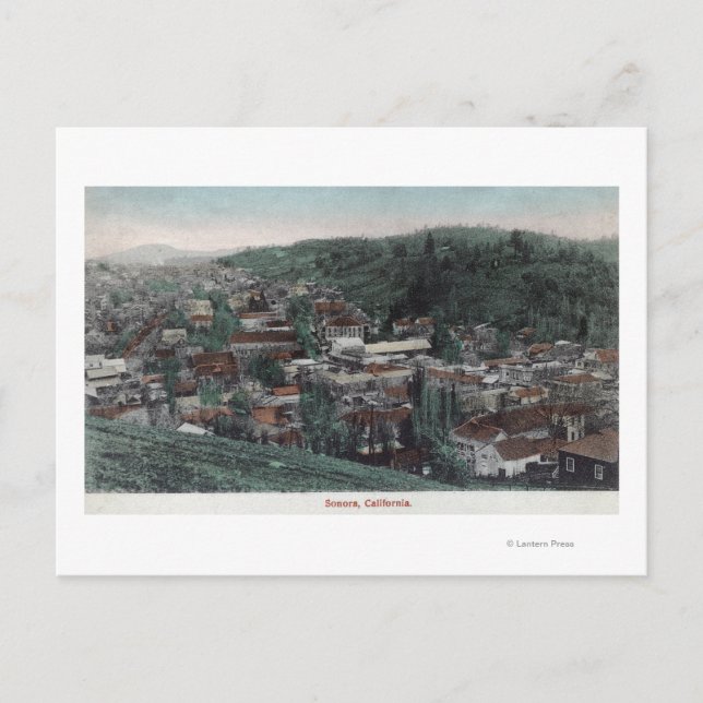 Luftbild der Stadt # 2Sonora, CA Postkarte (Vorderseite)