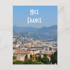 Luftbild der Stadt Nizza in Frankreich Postkarte