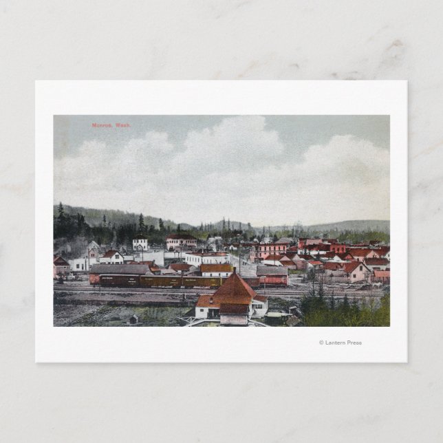 Luftbild der Stadt Postkarte (Vorderseite)