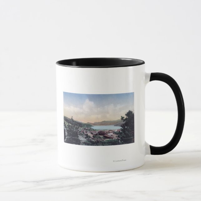 Luftbild der Stadt und des Nederlandsees Tasse (Rechts)