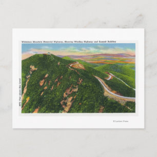 Luftbild der Winding Hwy und Gipfelblut Postkarte