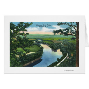 Luftbild des Chemung River Valley