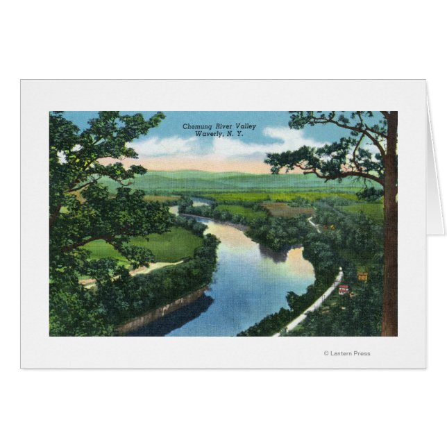 Luftbild des Chemung River Valley (Vorderseite (Horizontal))