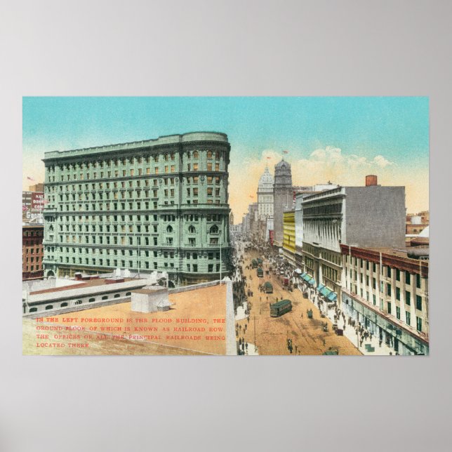 Luftbild des Gebäude Poster (Vorne)