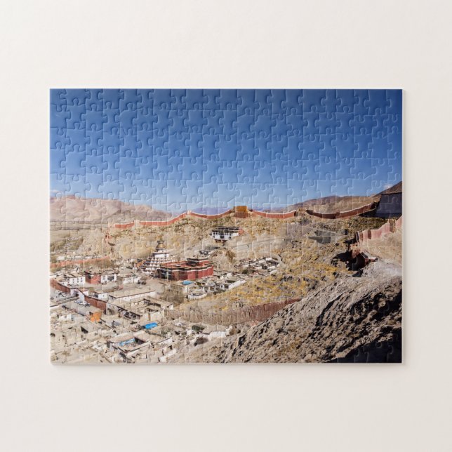 Luftbild des Gyantse & Palcho Klosters - Tibet (Horizontal)