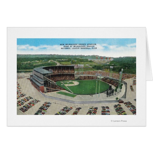 Luftbild des New Milwaukee Landkreis Stadions (Vorderseite (Horizontal))