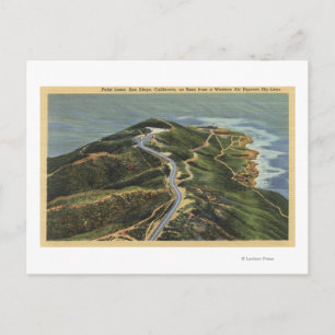 Luftbild des Point Loma Postkarte