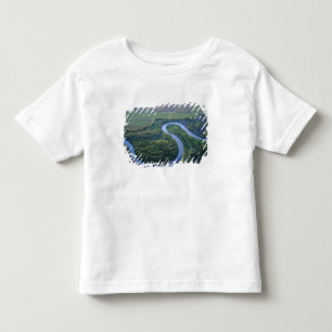 Luftbild des Roten Flusses im Norden Kleinkind T-shirt