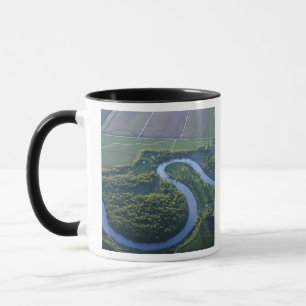 Luftbild des Roten Flusses im Norden Tasse