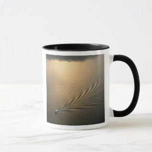 Luftbild des Schiffes im Gatun Panama-See Tasse